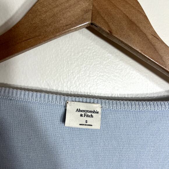 Abercrombie Blue Scoop Neck Cardigan - Picture 3 of 5